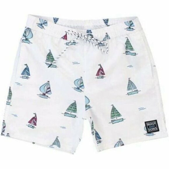 Maui and Sons Men's Sailboat Swim Trunks XL - Picture 1 of 8